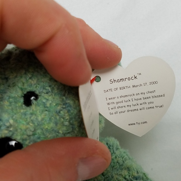 SHAMROCK the Bear (2000) Ty Beanie Baby - Picture 3 of 6